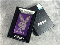PLAYBOY ABYSS Purple Polished Chrome Lighter (Zippo 28076, 2010)  