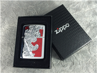 ZIPPO VENETIAN FLOURISH Armor Polished Chrome Lighter (Zippo 24200, 2007)  