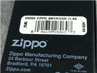 ZIPPO AN AMERICAN CLASSIC Polished Chrome Lighter (Zippo 28069, 2011)  