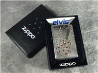 ELVIS PRESLEY GUITAR BLING Brushed Chrome Lighter (Zippo 24841, 2010) New Sealed