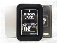 I KNOW JACK (DANIELS) Racing Polished Chrome Lighter (Zippo, ZM1128, 2006)  