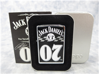 JACK DANIELS RACING (FINISH LINE) Polished Chrome Lighter (Zippo, 2006)  