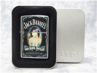 JACK DANIELS BETTIE PAGE PINUP GIRL Street Chrome Lighter (Zippo, 2006)  