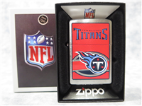 NFL TENNESSEE TITANS Brushed Chrome Lighter (Zippo, 24634, 2009)