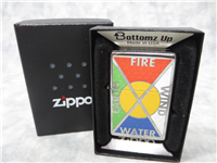 EARTH WIND FIRE WATER Polished Chrome Lighter (Zippo, 24812, 2009)