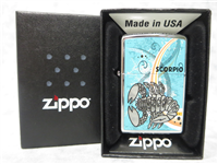 ZODIAC SCORPIO Polished Chrome Lighter (Zippo, 24938, 2011)