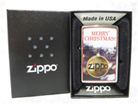 MERRY CHRISTMAS 2009 (ORNAMENT) Polished Chrome Lighter (Zippo, 2009)