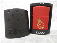 LADYBUG Red Crackle Laser Engraved Lighter (Zippo, 20395, 2003)