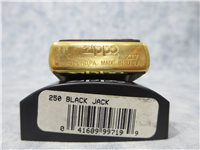 Barrett Smythe BLACK JACK TABLE Surprise Emblem Brass Lighter (Zippo, 1998)