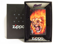 Mazzi FLAME LION Color Printed Black Matte Lighter (Zippo, 28003, 2011)  