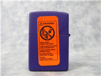 Millennium Series GET BACK TO WORK Purple Matte Lighter (Zippo, #768, 1999)