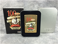 REMINGTON 100TH ANNIVERSARY Limited Ed. Gold Street Finish Lighter (Zippo 20963, 2005)