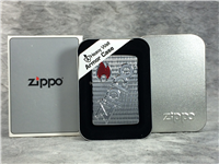 ZIPPO BOLTED Polished Chrome Lighter Armor Case (Zippo 20991, 2005)