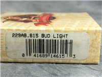 BUD LIGHT Blue Matte Lighter (Zippo 229AB.615, 2002)