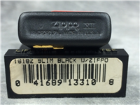 ZIPPO Black Matte Slim Lighter with Zippo Emblem (Zippo, 1996)