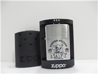 UNITED STATES NAVY Brushed Chrome Lighter (Zippo, 24533, 2009)