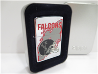 NFL FALCONS HELMET Polished Chrome Lighter (Zippo, 1997)