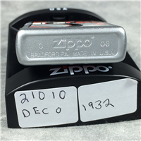 BARRETT-SMYTHE DECO 1932 Satin Chrome Lighter (Zippo 21010, 2006)  