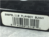 PLAYBOY BUNNY Logo Emblem Brushed Chrome Lighter (Zippo 200PB.110, 2005)  
