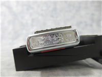 STEAM TRAIN/LOCOMOTIVE 3D Emblem Brushed Chrome Lighter (Zippo, 1996)  