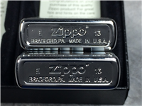Limited Edition SERIES IN TIME Brushed Chrome Lighter Set (Zippo, 2013)  