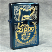 ZIPPO CLICK 5th ANNIVERSARY Sapphire Chrome Lighter (Zippo 20446, 2007)  
