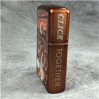 ZIPPO CLICK Concert Bronze-Colored Street Finish Lighter (Zippo, 2009)  *Signed*