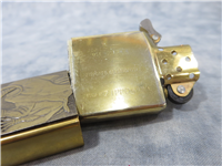Barrett Smythe DIMETRODON DINOSAUR Emblem Brass Lighter (Zippo, 1993)