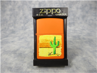 CACTUS Orange Matte Color Printed Lighter (Zippo, 2000)