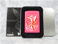PLAYBOY BUNNY SWIRL Pink Matte Lighter (Zippo, 20415, 2006)  
