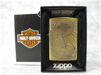 HARLEY DAVIDSON EAGLE EMBLEM Brass Lighter (Zippo, 1999)