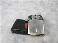 GENUINE LEATHER RED ROSE Windproof Refillable Lighter