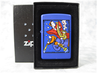 ART DECO JAZZ PLAYERS Blue Matte  Lighter (Zippo, 2001)  
