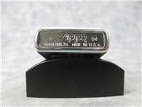 SCRIMSHAW SHIP Brushed Chrome Lighter (Zippo, 2004)
