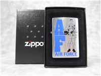 AIR FORCE Color Printed Brushed Chrome Lighter (Zippo, 21102, 2005)
