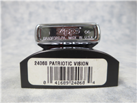 PATRIOTIC VISION Brushed Chrome Lighter (Zippo, 24068, 2006)