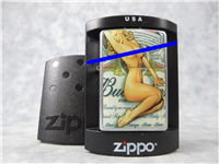 BUDWEISER/MARILYN MONROE NUDE PIN UP Street Chrome Lighter (Zippo, 2006)