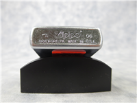 BUDWEISER/BRUNETTE NUDE PIN UP Street Chrome Lighter (Zippo, 2006)