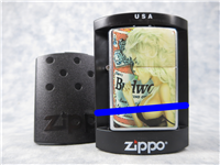 BUDWEISER/BLONDE NUDE PIN UP Street Chrome Lighter (Zippo, 2006)