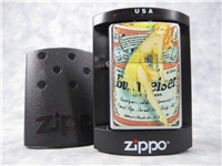 BUDWEISER/VINTAGE BLONDE PIN UP Street Chrome Lighter (Zippo, 2006)