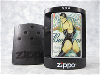 BUDWEISER/BRUNETTE PIN UP Street Chrome Lighter (Zippo, 2006)