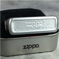 NEW YORK STATUE OF LIBERTY & TAXI Satin Chrome Lighter (Zippo, 2002)
