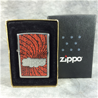 ZIPPO WAVES Red & Black Polished Chrome Lighter (Zippo, 2010) 