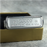 ZIPPO WINDSWEPT Polished Chrome Lighter (Zippo 24456, 2008)