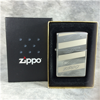 ZIPPO WINDSWEPT Polished Chrome Lighter (Zippo 24456, 2008)