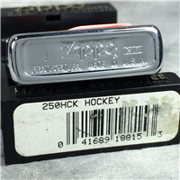 ZIPPO SPORTS HOCKEY Polished Chrome Lighter (Zippo 250HCK, 1997) 