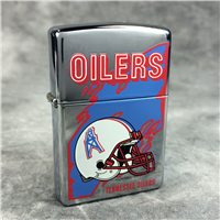 Rare Retired TENNESSEE OILERS Polished Chrome Lighter (Zippo, 1998)