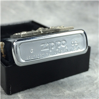 WESTERN BULL RIDER Emblem Brushed Chrome Lighter (Zippo, 2002)
