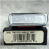 TREVCO UNCLE SAM Polished Chrome Lighter (Zippo 250, 2002)