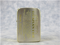 ZIPPO GUARANTEE Silver & Gold Plate 1941 Replica Lighter (Zippo, 2004)  